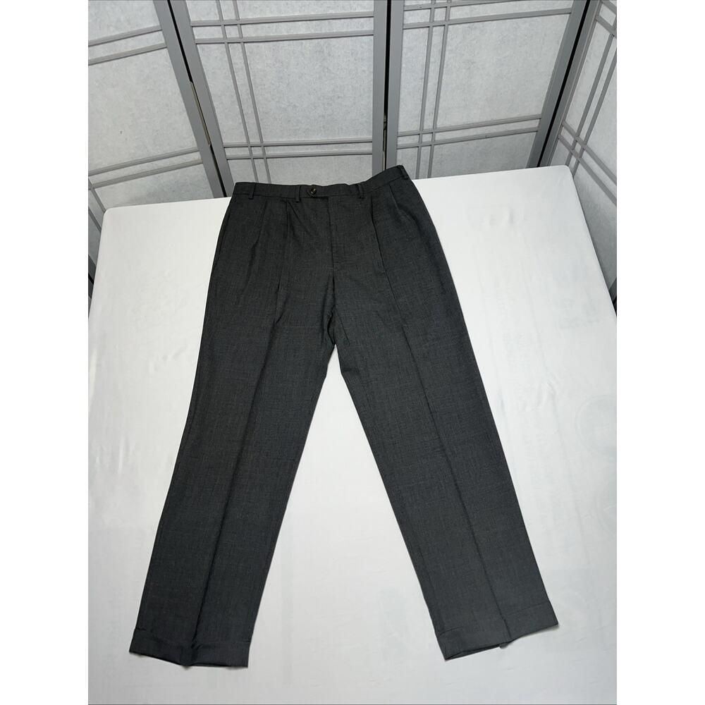 Men’s Ralph Lauren 100% Wool Total Comfort Grey Dress Pants - Size 38/32